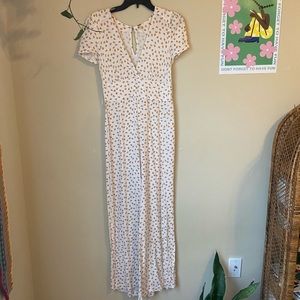 free people peach romper